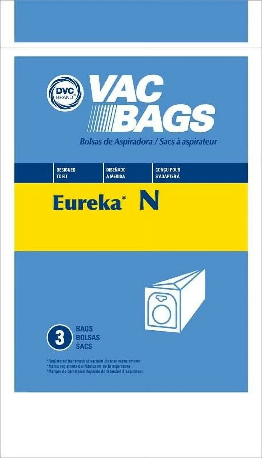 appropriate with Eureka Style N Mighty Mite 2 Vacuum Cleaner Bags by DVC Made in USA [ 27 Bags ]