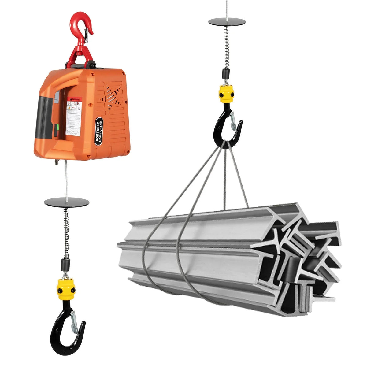 Portable 3-in-1 Electric Winches 300kg/660 lbs Hoist Winch Crane Lift W/ Remote