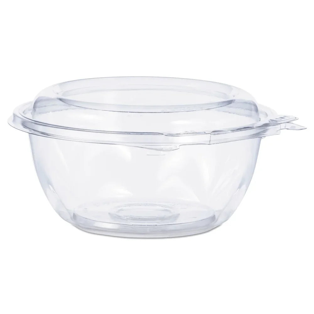 Dart Tamper-immune, Tamper-Evident Bowls with Dome Lid, 12 oz, 5.5" Diameter x 2.6"h, Clear, Plastic, 240/Carton