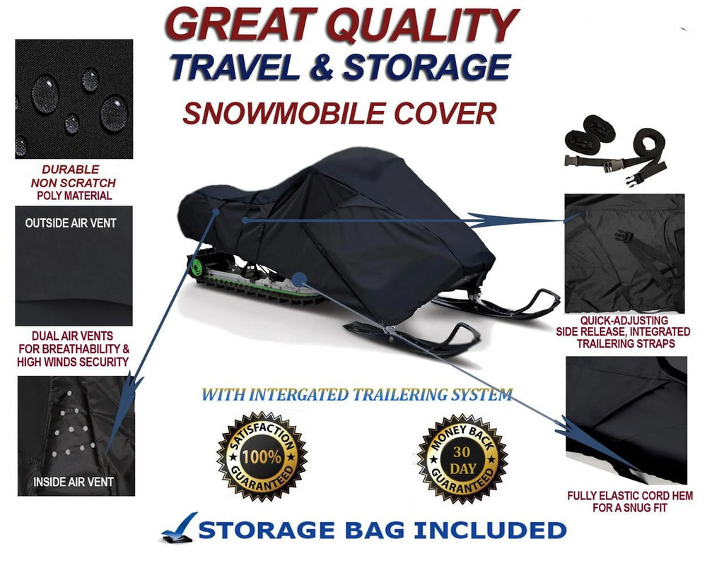 Slush and Mud Protection. 300D Snowmobile Travel and Storage shield suitable for 2009-2009 Ski Doo Bombardier GSX Limited 600 HO E-TEC Sleds