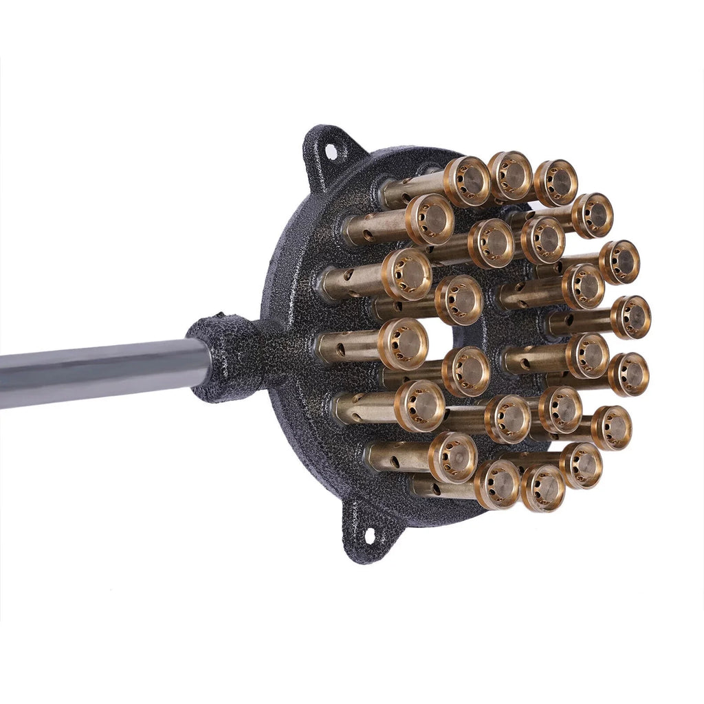 Miumaeov 24-Hole Gas Stove Cooker Liquefied Gas Burner High Pressure Wok Gas Camping Stove Cast Iron