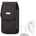 Holster Swivel Case Belt Clip w 6ft USB-C Cable PD Type-C 25W Fast Home Charger for OnePlus 10 Pro -  Phone 2 -  Galaxy XCover Pro S9 Plus S8 Plus S22 Ultra Plus S21 Ultra Plus