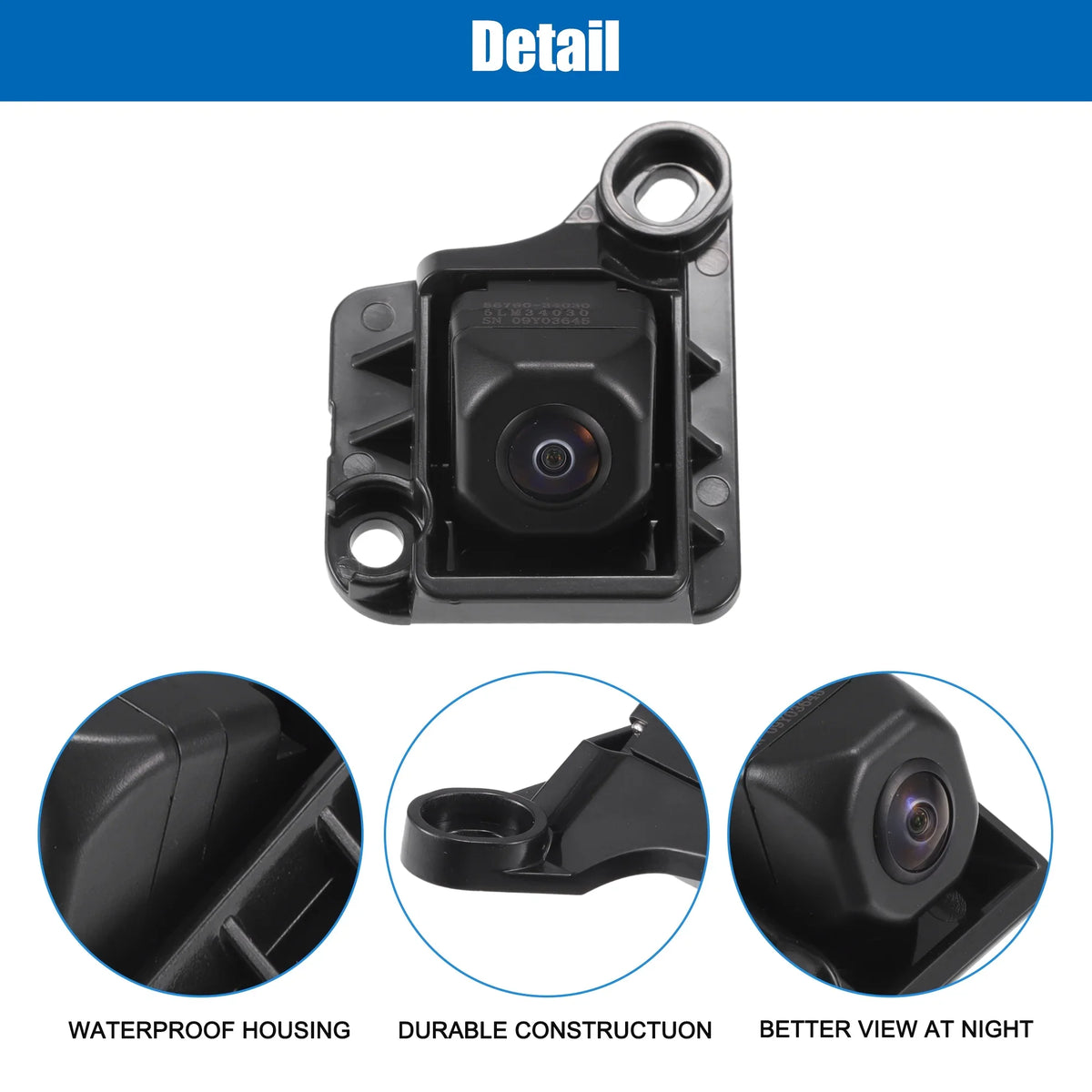Car Rear View Back Up Camera Wide Angle Park Assist Reverse Camera for  Tundra 09-13 No.8679034030