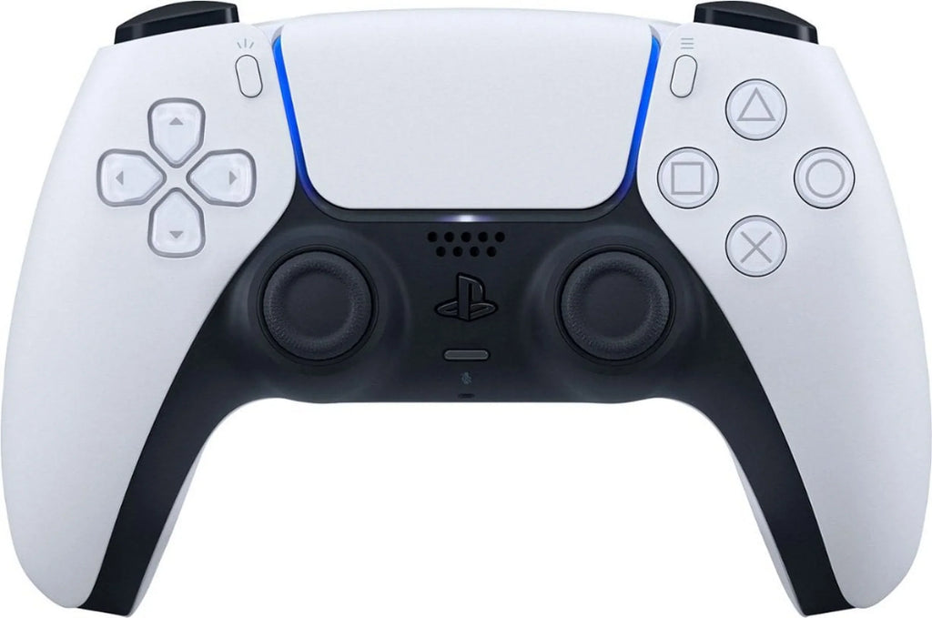 PlayStation 5, PS5 DualSense Wireless Controller - White Bundle With 2x Controllers + 6Ave Microfiber Cleaning Cloth