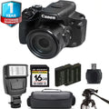 PowerShot SX70 HS Digital Camera + Extra Battery + Flash+ 1 Yr Warranty