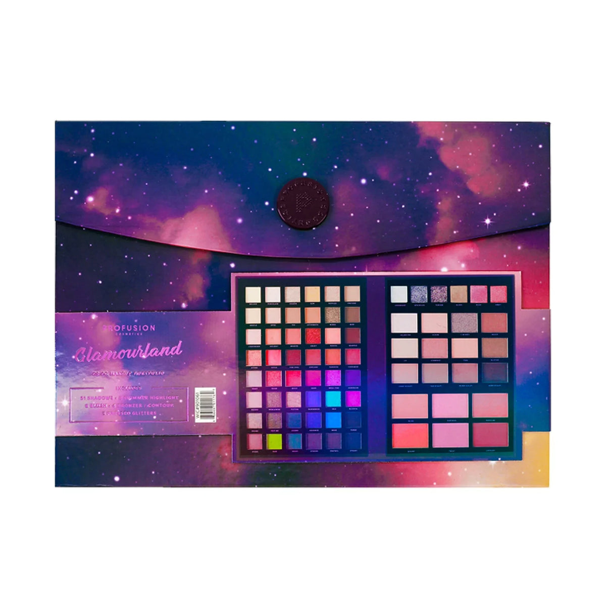 Profusion Cosmetics Euphoric Glam Colors| Glamourland 72pc Portfolio