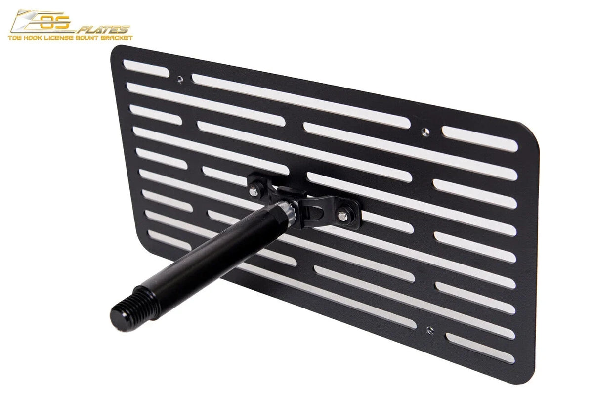 Extreme Online Store Replacement for 2016-Present Mazda Miata ND | EOS Plate Version 2 Full Sized Front Bumper Tow Hook License Relocator Mount Bracket