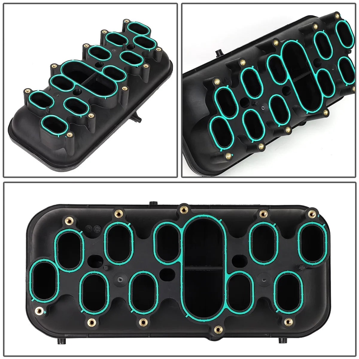 DNA Motoring OEM-ITM-010 For 2000 to 2018  E350/E450/F250 F350 F450 F550 Super Duty Excursion 6.8L Engine Intake Manifold Lower Kit 01 02 03 04 05 06 07 08 09 10 11 12 13 14 15 16 17