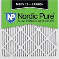 '- Pack of 6. Nordic Pure 17x17x1ExactCustomM13PlusC-6 Exact MERV 13 Plus Carbon AC Furnace Filters, 17 x 17 x 1 in