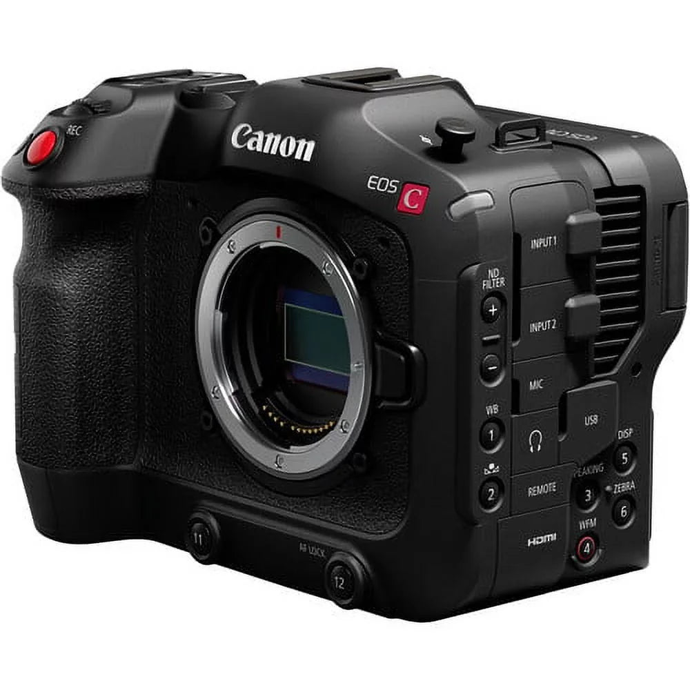 EOS C70 Cinema Camera (RF Lens Mount) 4507C002 - Essential Bundle Includes: Sandisk Extreme Pro 64GB SD, Memory Card Reader, Gadget Bag, Blower, Microfiber Cloth and Cleaning Kit