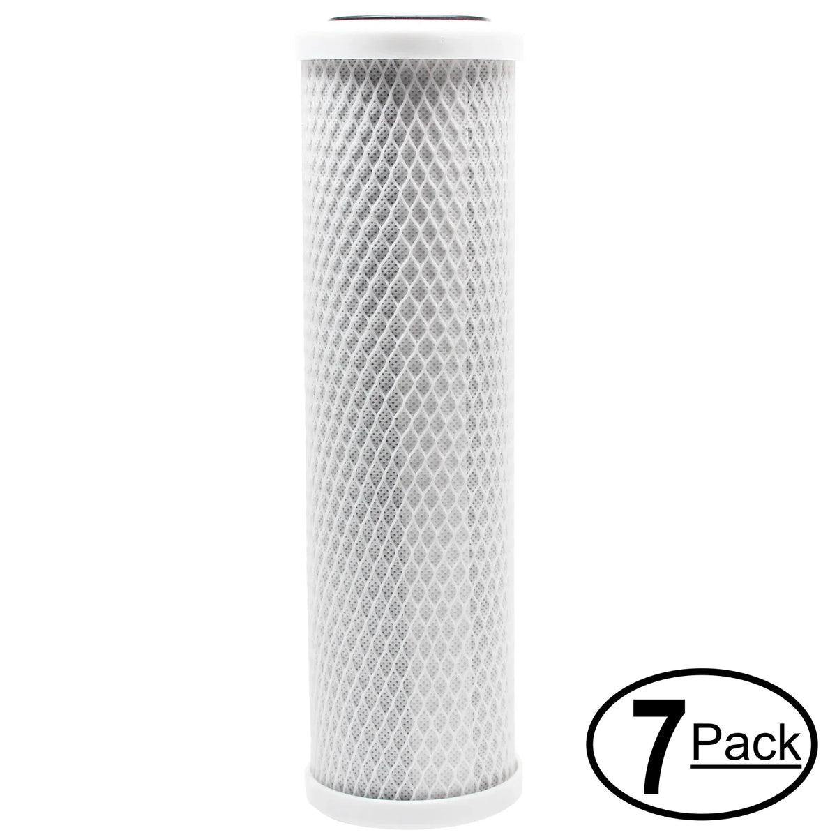 7-Pack Replacement for PurePro HRO-400 Activated Carbon Block Filter - Universal 10 inch Filter for PurePro 10" Light Commercial RO : HRO-400 - Denali Pure Brand
