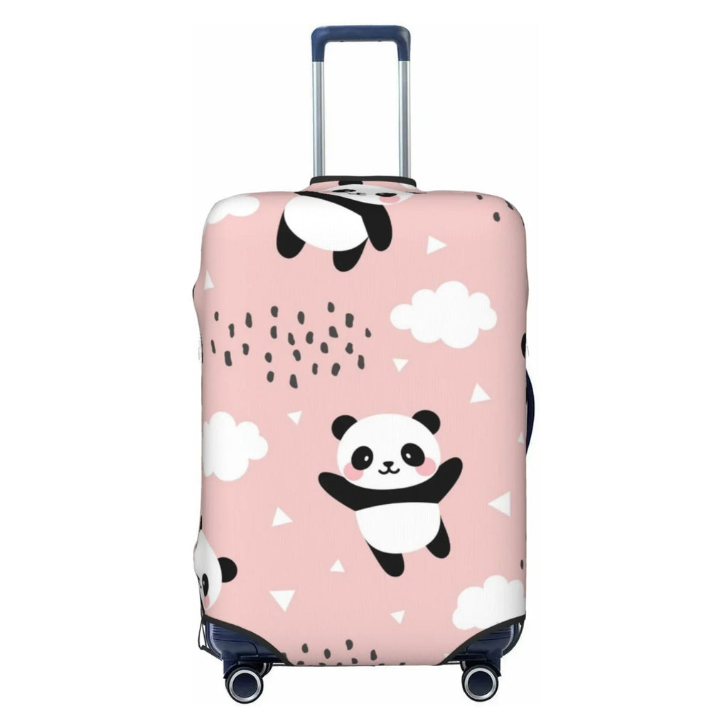 Bingfone Panda Flying In The Sky Between Clouds And Star Luggage wrap Washable Suitcase shield Protector Anti-Scratch Suitcase wrap Fits 18-32 Inch Luggage