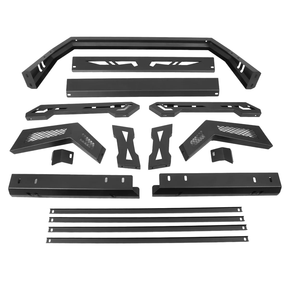 DNA Motoring TCRB-006 For 2005 to 2020  Tacoma Square Style Offroad Truck Bed Roll Bar+Cargo Box