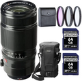 Fujifilm Fujinon XF 50-140mm F2.8 R LM OIS WR Lens Bundle with 2X SDXC Memory Card, 3 PC Filter kit, Flexible Tripod & Lens Case | Fuji 50-140mm f2.8 (USA Authorized - Fujifilm Warranty)