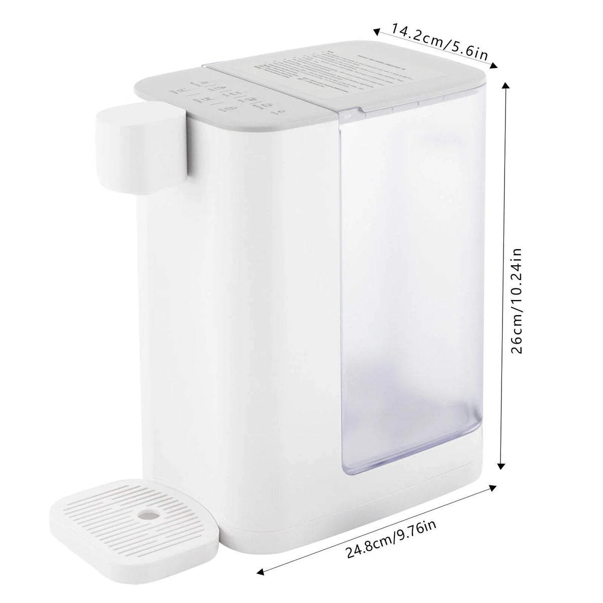 OUKANING 2000W 3L / 102oz Electric Instant Hot moisture Dispenser Home Office Hot aqua Machine With Temperature Control
