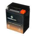 Chrome Battery YTX14AHL-BS (14AHL-BS 12 Volt,12 Ah, 210 CCA) Motorcycle Battery for Suzuki 1100cc Gsx-r1100 1987