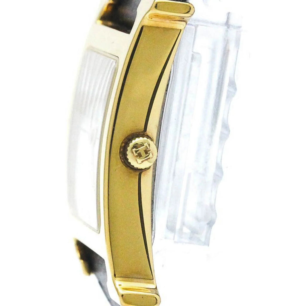 Pre-Owned HERMES H Watch Gold Plated Leather Quartz Mens Watch HH1.501 BF569965 (Good)