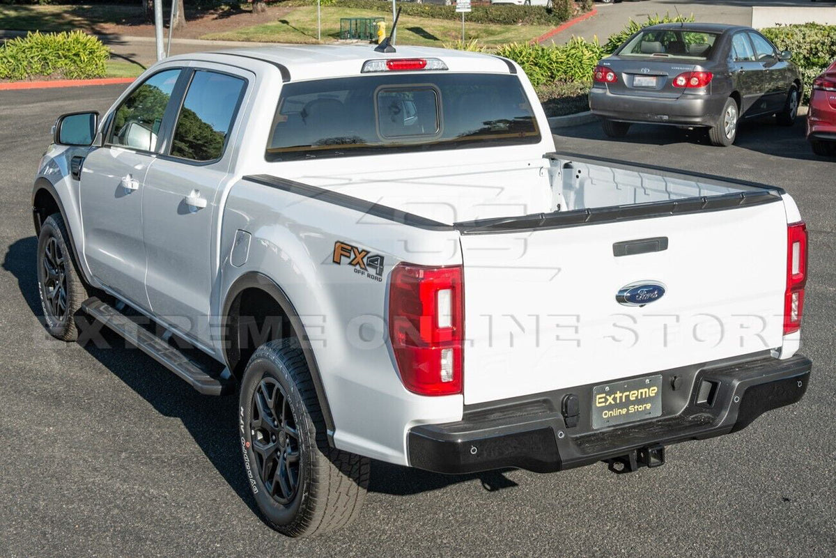 Replacement For 2019-Present  Ranger ALL Models | Street Series ABS Plastic - MATTE BLACK Rear Trunk Lid Wing Tailgate Spoiler