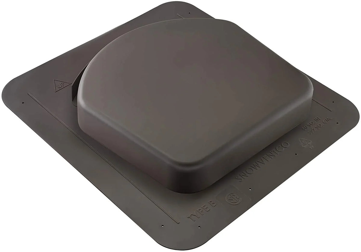 (Brown). in. SNOWVENTCO Lower Roof Intake Vent, 50 sq