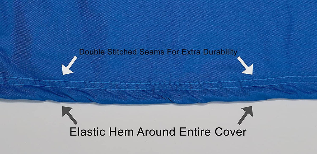 Custom Contour Fit Weatherproof Jet Ski wrap for Kawasaki 1100 STX DI 1997-1999 - Blue/Black Color - All elements - Trailerable - Protect from Rain & Sun! Includes Trailer Straps & Storage Bag