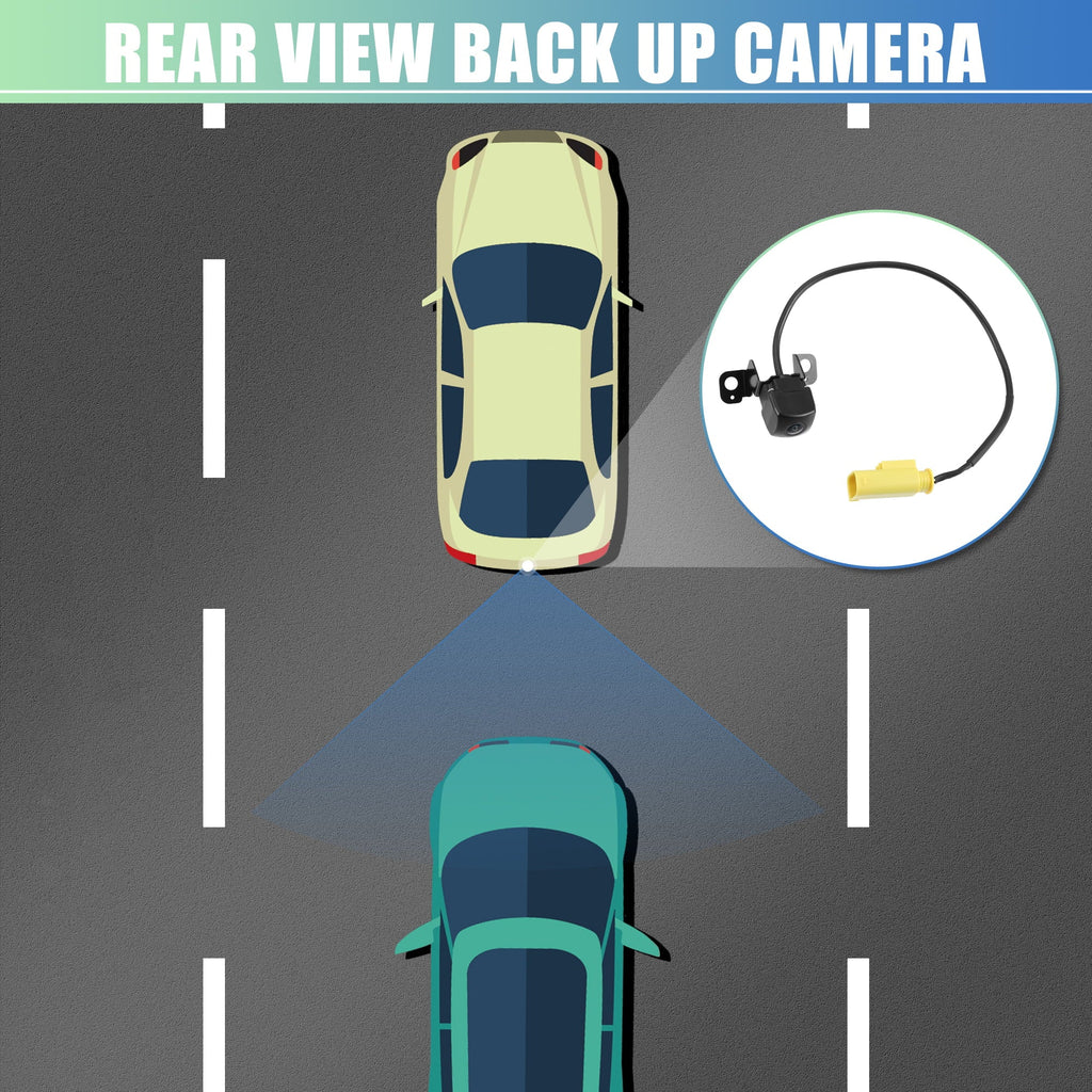 Unique Bargains Rear View Backup Camera Waterproof 95760-2P600 for Kia Sorento 2014-2015 Plastic Metal Black Yellow