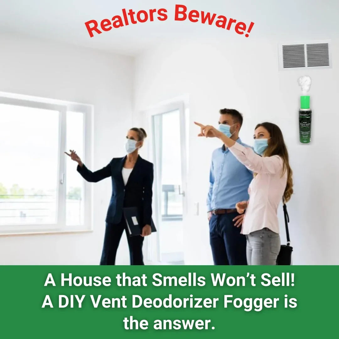 All Natural, Plant-Based - Pack of 4. Duct Aid with Thymol Concentrate - HVAC Air Duct System Deodorizer and Mold Treatment Fogger with Multiple Uses