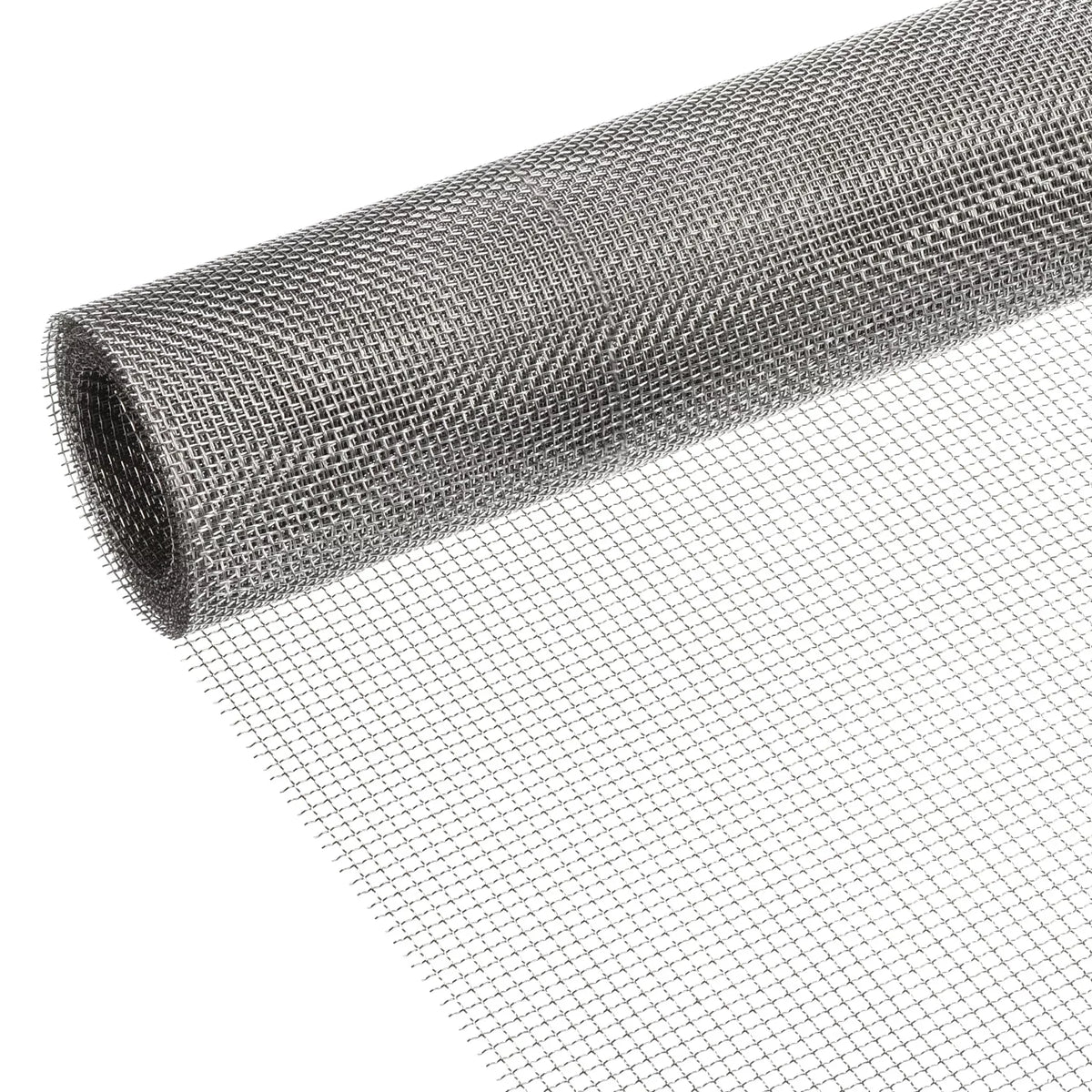 304 Stainless Steel Woven Wire Mesh Screen, Air Vent Mesh for Window Screen Screen Door Replacement