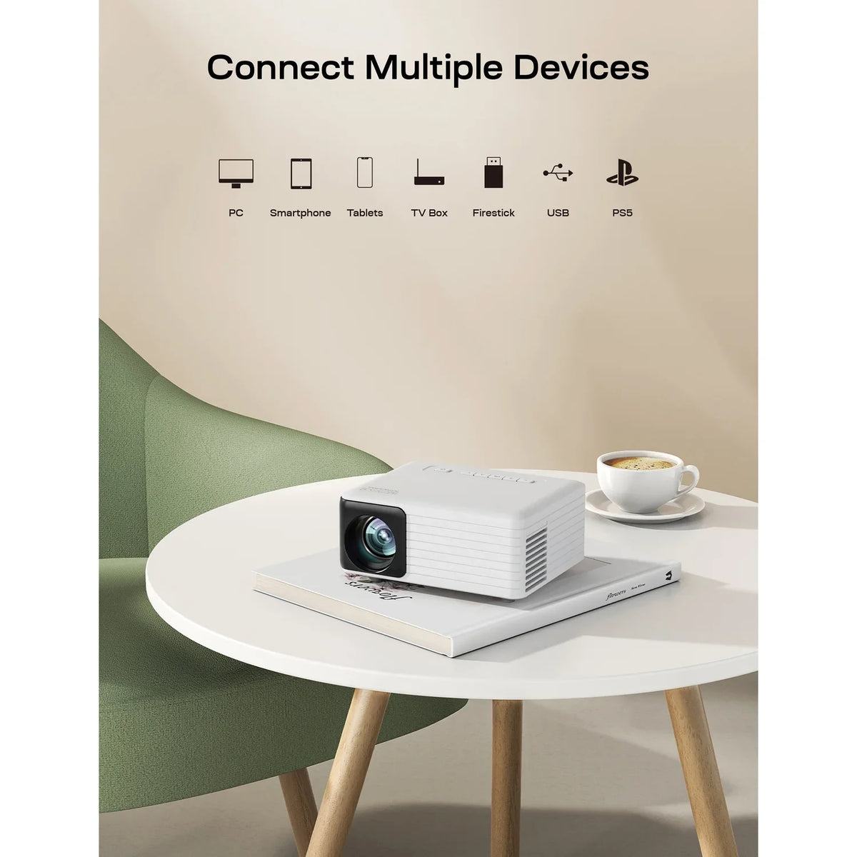 Portable 1080p Mini Projector. Apeman LC500 LC500 169-In