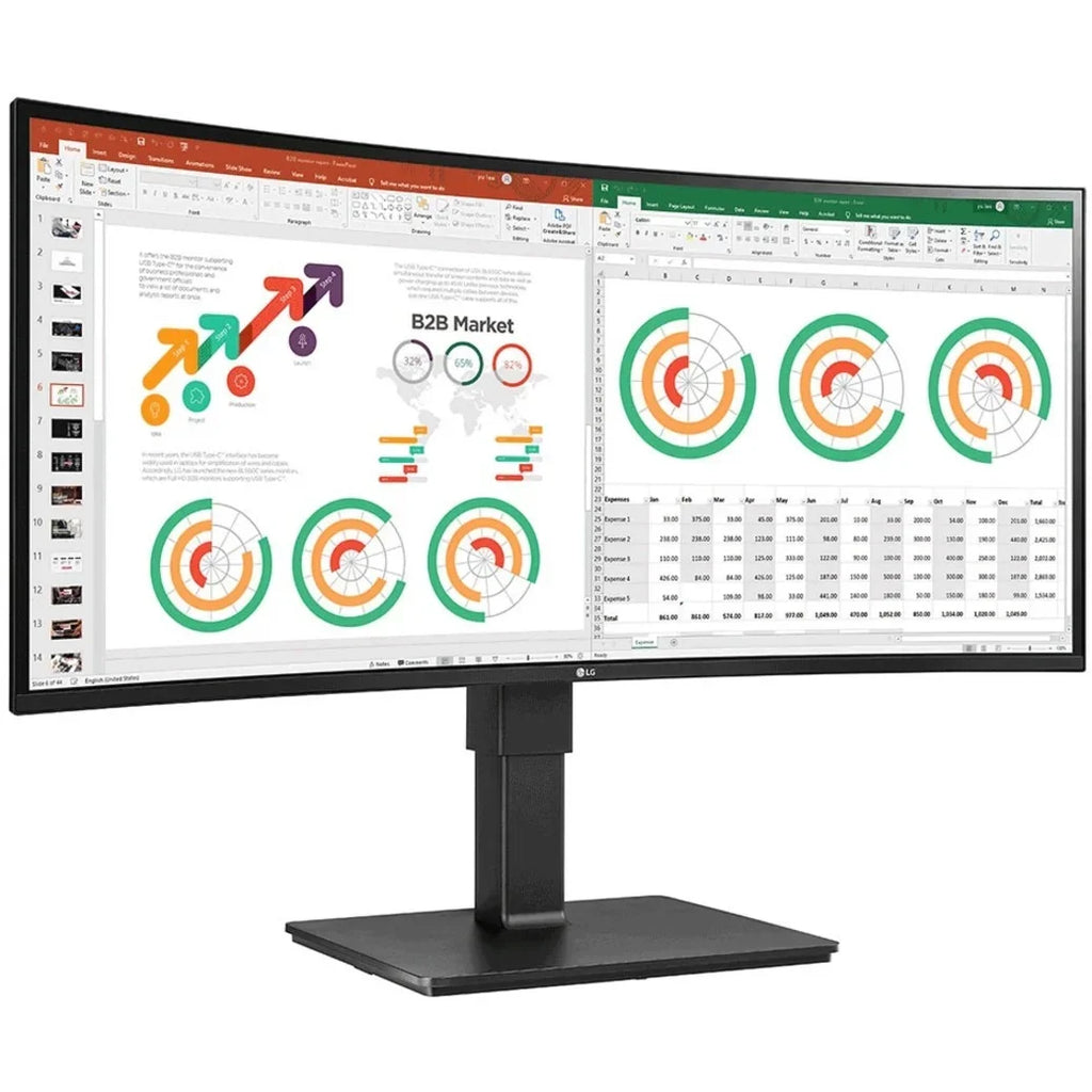 Ultrawide 34BN77C-B 34" WQHD Curved Screen Gaming LCD Monitor - 21:9 - Textured Black, Glossy Black - TAA Compliant, Textured Black, Glossy Black