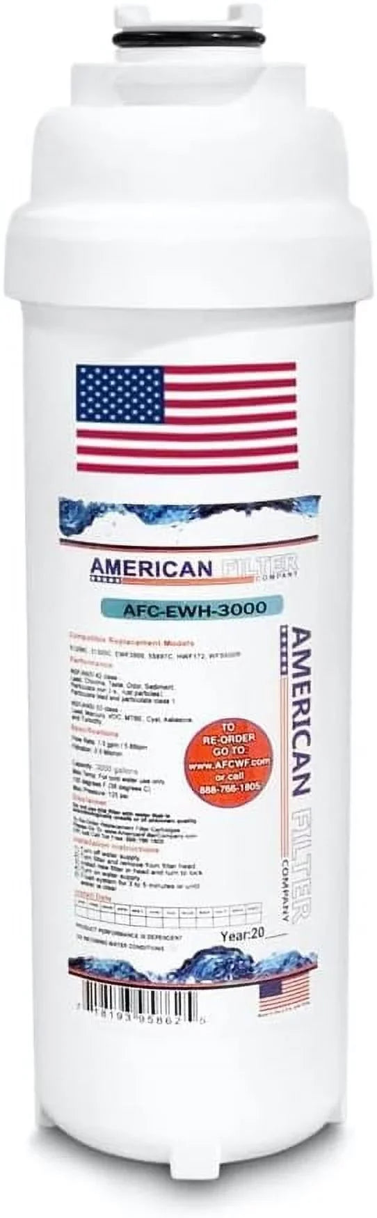 AFC Brand, moisture Filter, Model # AFC-EWH-3000, appropriate With Elkay(R) Halsey-Taylor(R) WATERSENTRY(R) HWF172 WSF6000R aqua Fountain Station Fillers