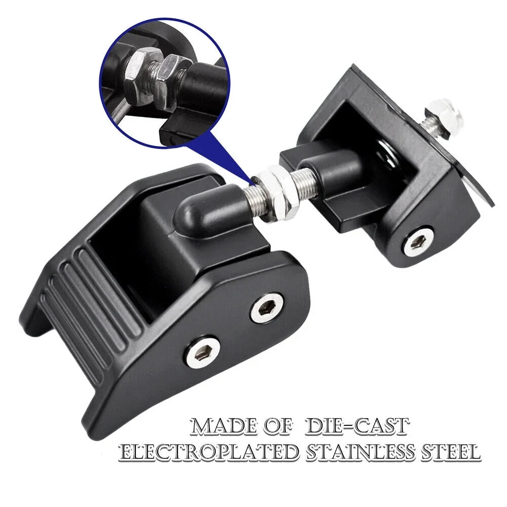 JLLOM Durable Black Front Hood Latch Lock Catch for Jeep Wrangler JK 07-18 - Enhanced Vehicle Security