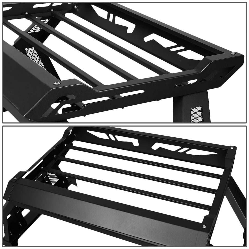 DNA Motoring TCRB-006 For 2005 to 2020  Tacoma Square Style Offroad Truck Bed Roll Bar+Cargo Box