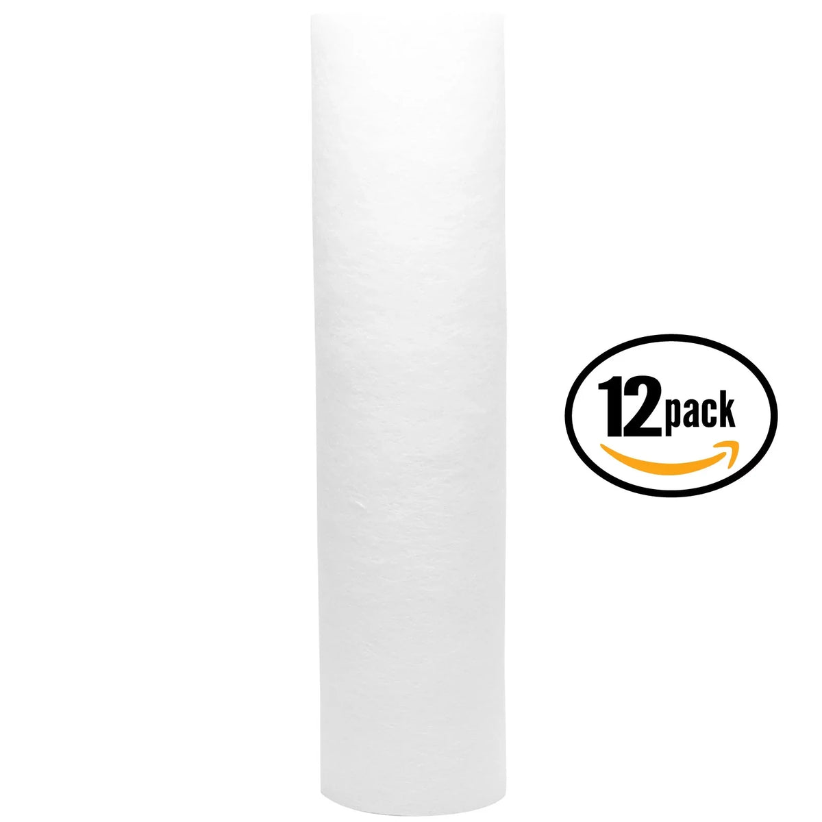 12-Pack Replacement DuPont WFPF38001C Polypropylene Sediment Filter - Universal 10-inch 5-Micron Cartridge for DuPont Whole House liquid Filtration System - Denali Pure Brand