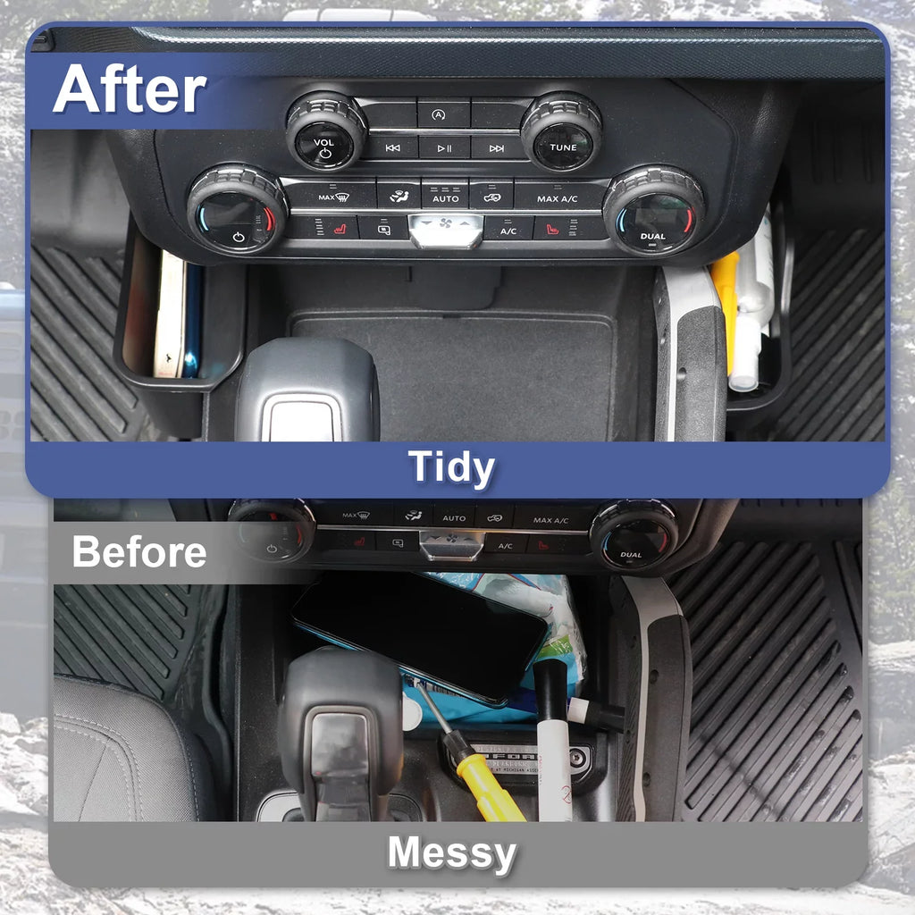 MFC Gear Shifter Storage Box Side Pocket suitable with for 2021 2022  Bronco Accessories 2/4D