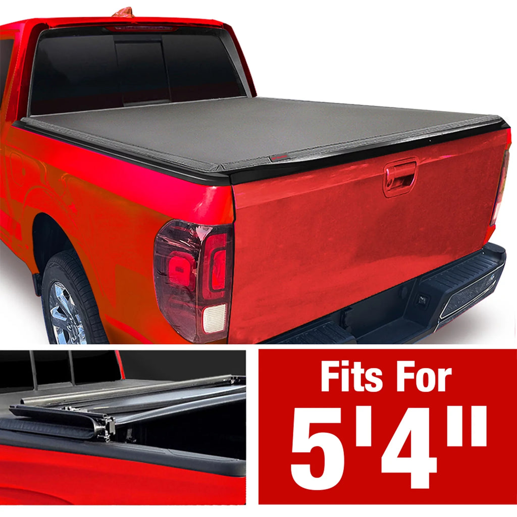 MaxMate Soft Tri-fold Truck Bed Tonneau wrap matching with 2017-2024 Honda Ridgeline | 5'4" (64") Bed | TCH371065