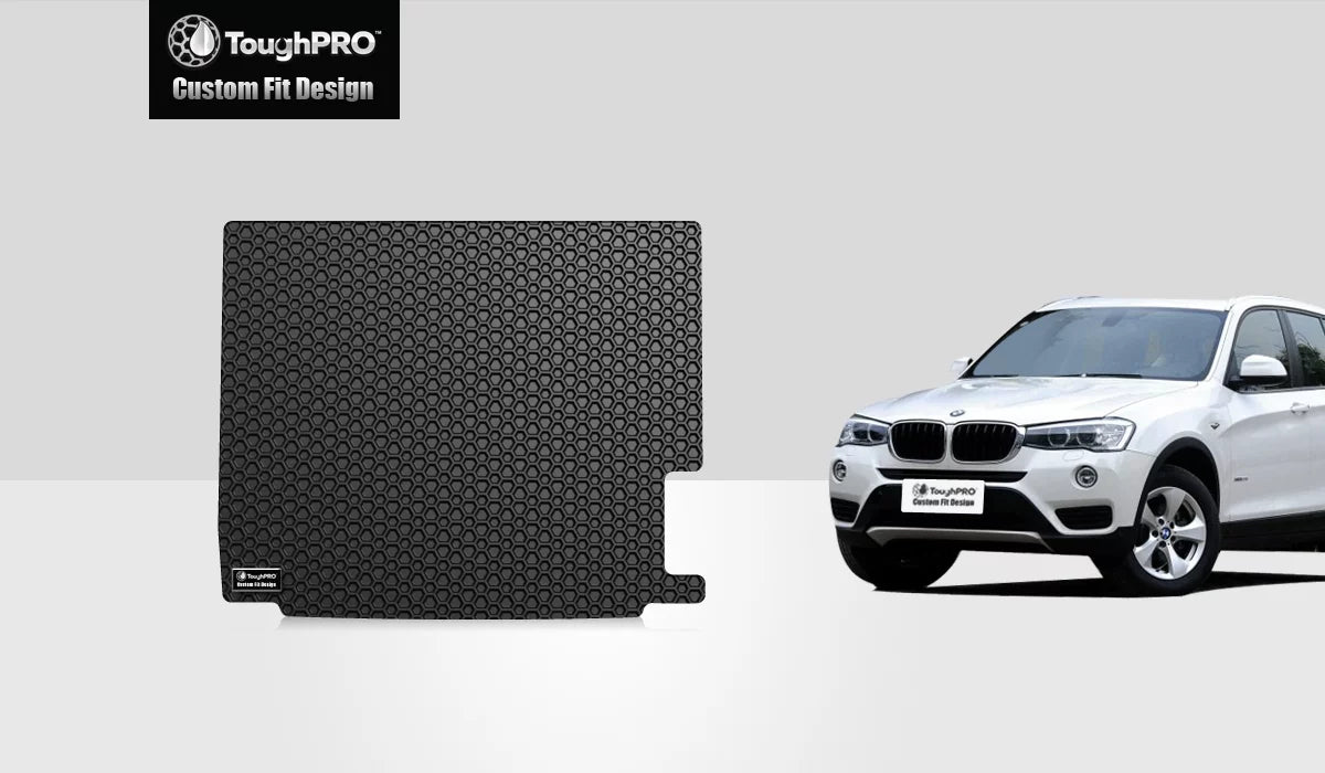 ToughPRO - Trunk Mat matching with  X3 - All elements Heavy Duty (Made in USA) - Black Rubber - 2011