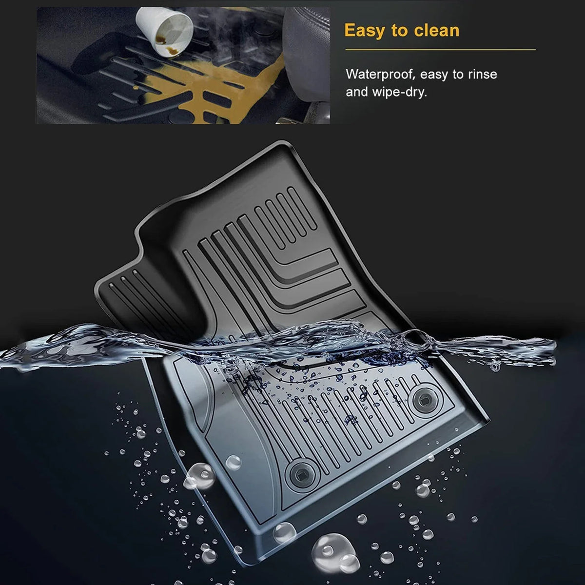 AOMSAZTO Automotive Car Floor Mats for Jeep Compass 2017 2018 2019 2020 2021 2022 2023, All atmospheric conditions Floor Liners Include 1st & 2nd Row (Not Fit 2017 Single Driver-Side Floor Hook Model)
