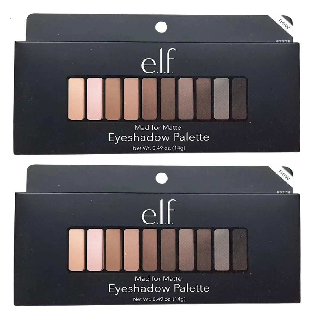 Eyeshadow Palette, Mad for Matte 83325. Pack of 2 E.l.f