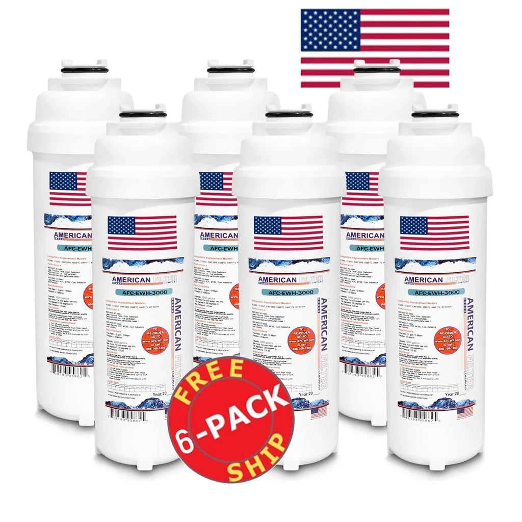 AFC Brand , aqua Filters , Model # AFC-EWH-3000 , suitable with WaterSentry® LMABF8WSSK - 6 Pack - Made in U.S.A.
