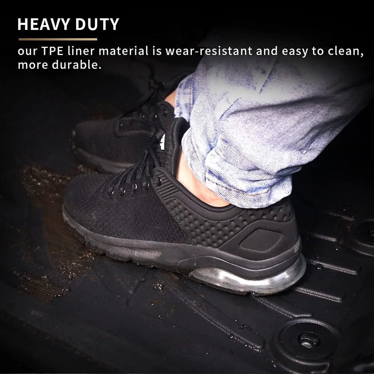 AOMSAZTO Automotive Car Floor Mats for Jeep Compass 2017 2018 2019 2020 2021 2022 2023, All atmospheric conditions Floor Liners Include 1st & 2nd Row (Not Fit 2017 Single Driver-Side Floor Hook Model)