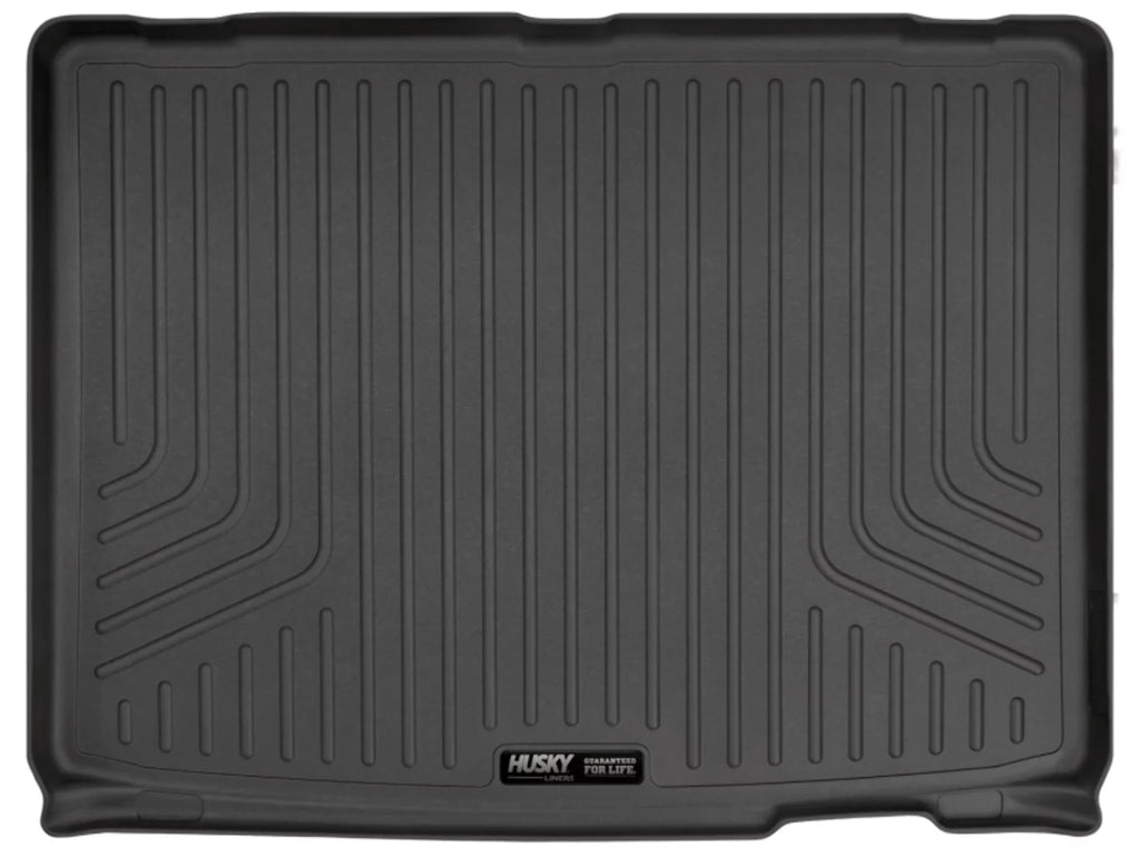 Husky by RealTruck Weatherbeater Series Cargo Liner behind 3rd Row Black suitable with 21 Chevrolet Suburban/GMC Yukon XL appropriate with select: 2021-2023 Cadillac Escalade