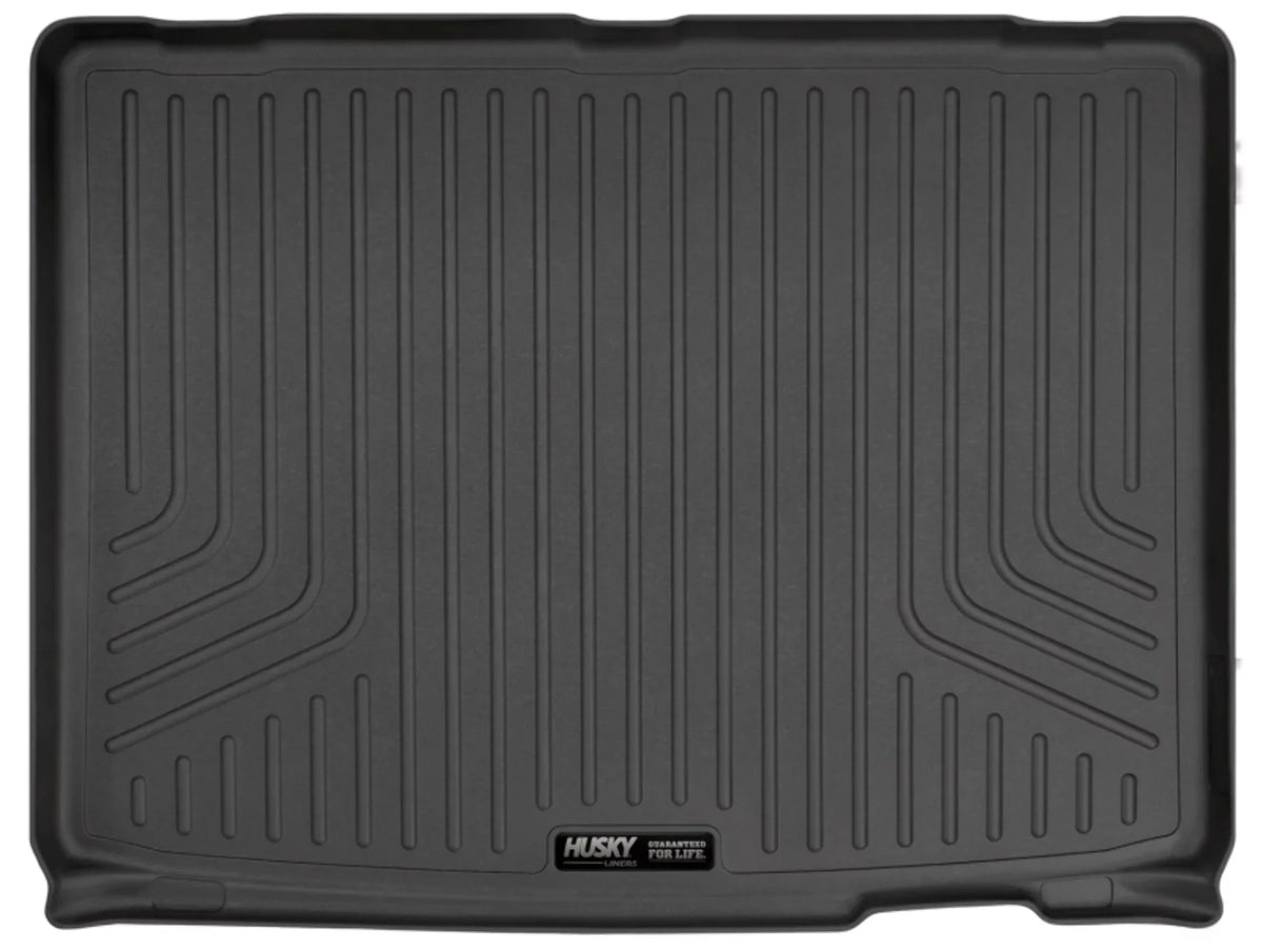 Husky by RealTruck Weatherbeater Series Cargo Liner Behind 3rd Seat Black appropriate with 11-19  Explorer; behind and under upright 3rd Seat