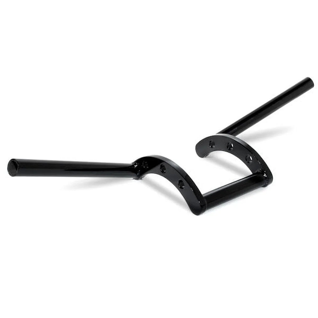 Krator Motorcycle Handlebar 1" Black Z-Bars Cruiser Bike suitable with Harley Davidson Police FLHP