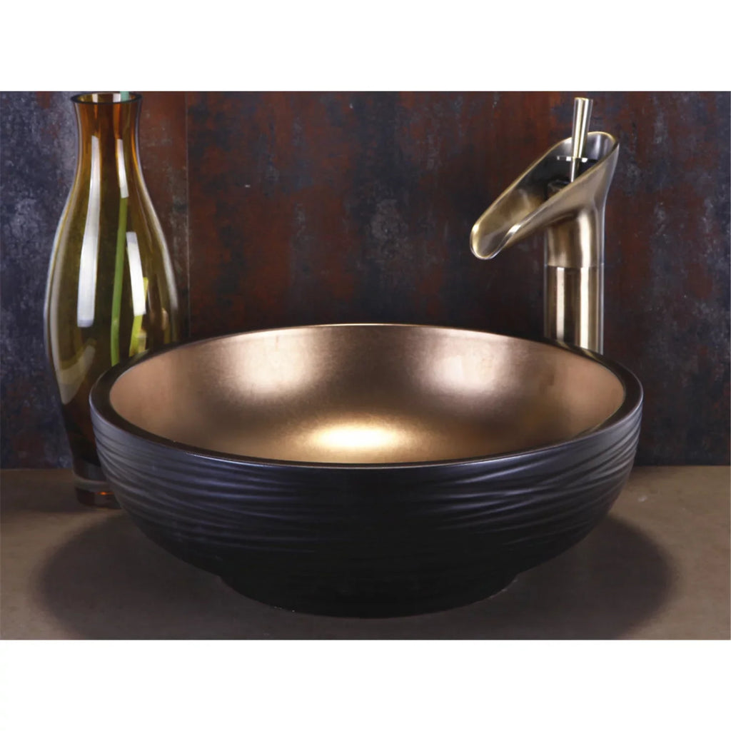 Dawn USA Ceramic Circular Vessel Bathroom Sink