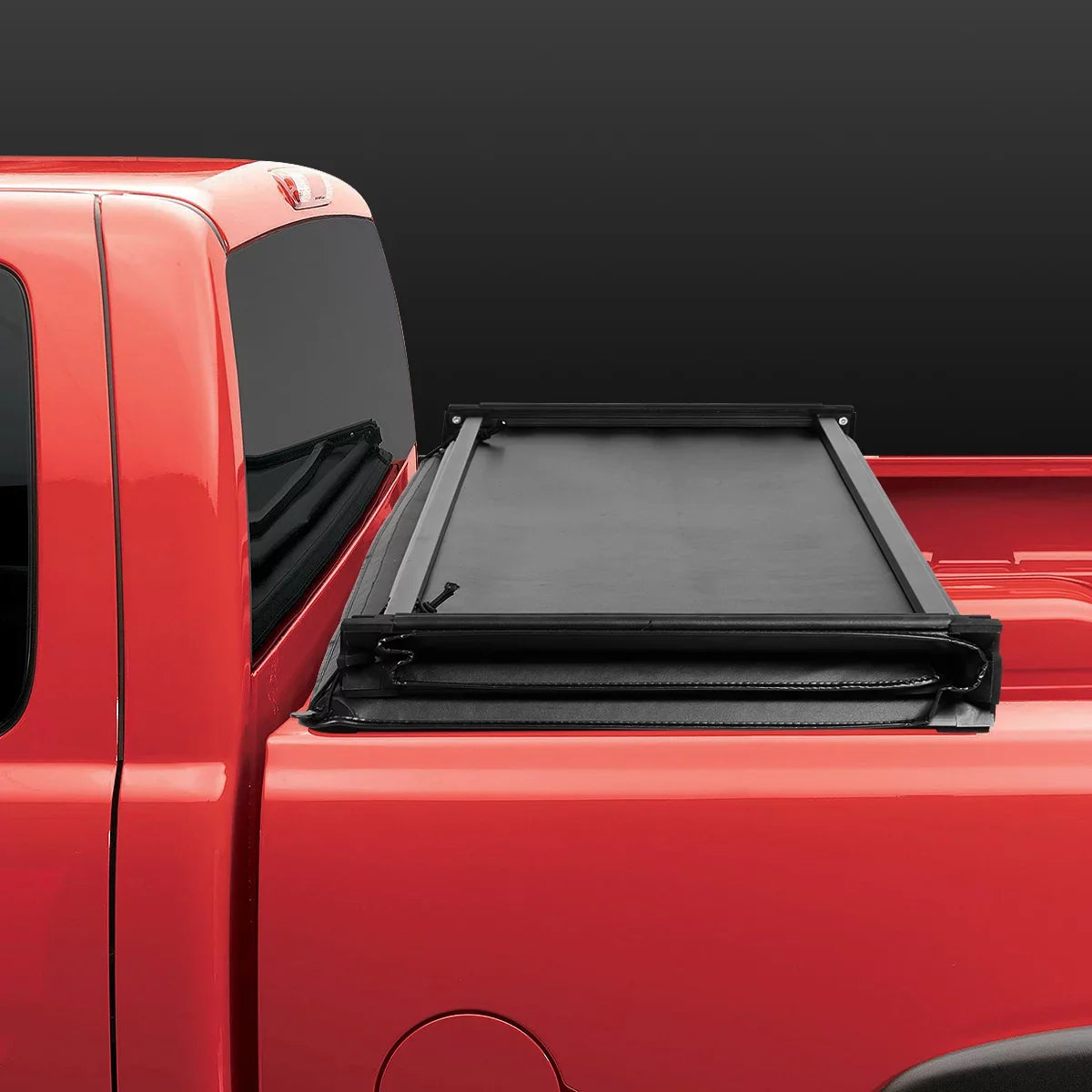 DNA Motoring TTC-TRISOFT-056 For 2007 to 2021  Tundra 5.5' Bed Fleetside Adjustable Tri -Fold Soft Top Trunk Tonneau shield 20 19 18 17 16 15 14 13 12 11 10 09 08