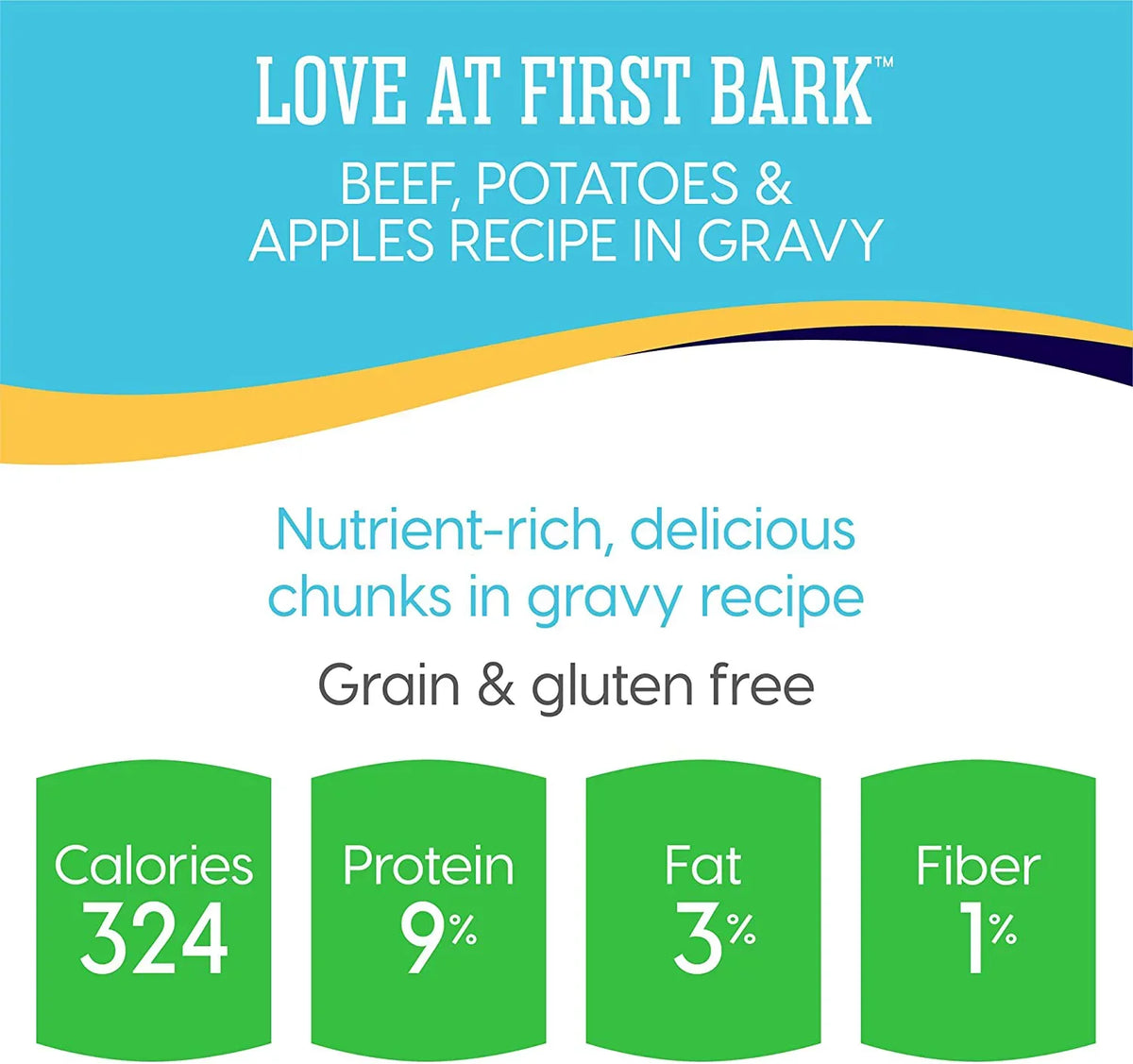 Solid Gold Wet Puppy Food - Made with Real Natural Beef for Puppies - Love at First Bark Grain Free Canned Dog Food for Gut Health, Immune Support and Soft Skin & Coat