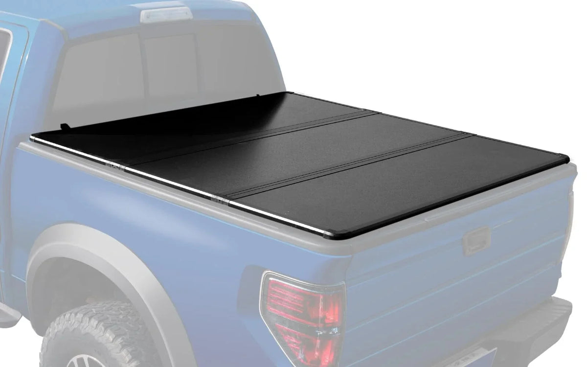 5.7Ft Hard Tri-Fold Pickup Truck Bed Tonneau shield matching with 2009-2023 Fleetside Dodge Ram 1500