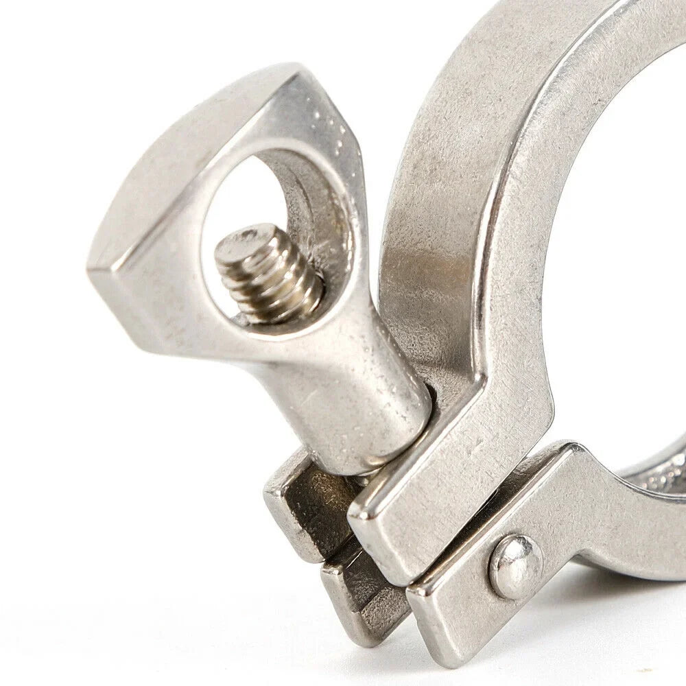 10PCS Stainless Steel Quick-loading Clamp for Machine Tools，Ships, Sewage Treatment aqua Oil Gas for Soft or Hard Pipe Links