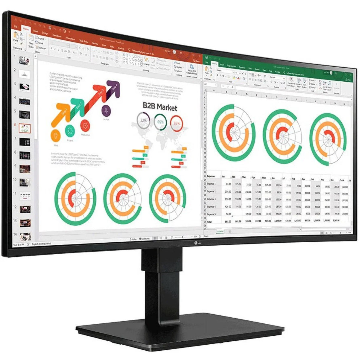 Ultrawide 34BN77C-B 34" WQHD Curved Screen Gaming LCD Monitor - 21:9 - Textured Black, Glossy Black - TAA Compliant, Textured Black, Glossy Black