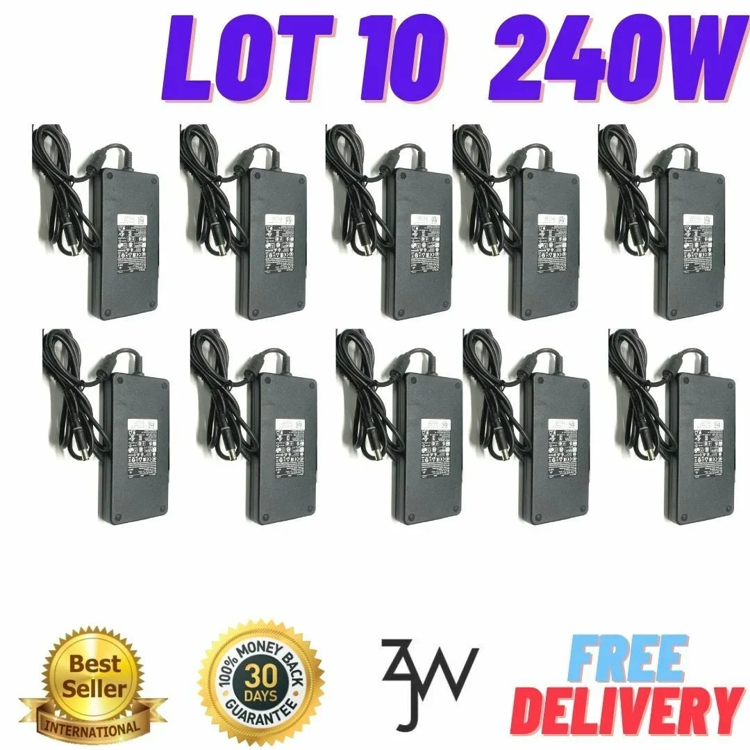 Lot of 10  240W 19.5v 12.3a AC Adapter 17 R3 R4 R5 laptop charger